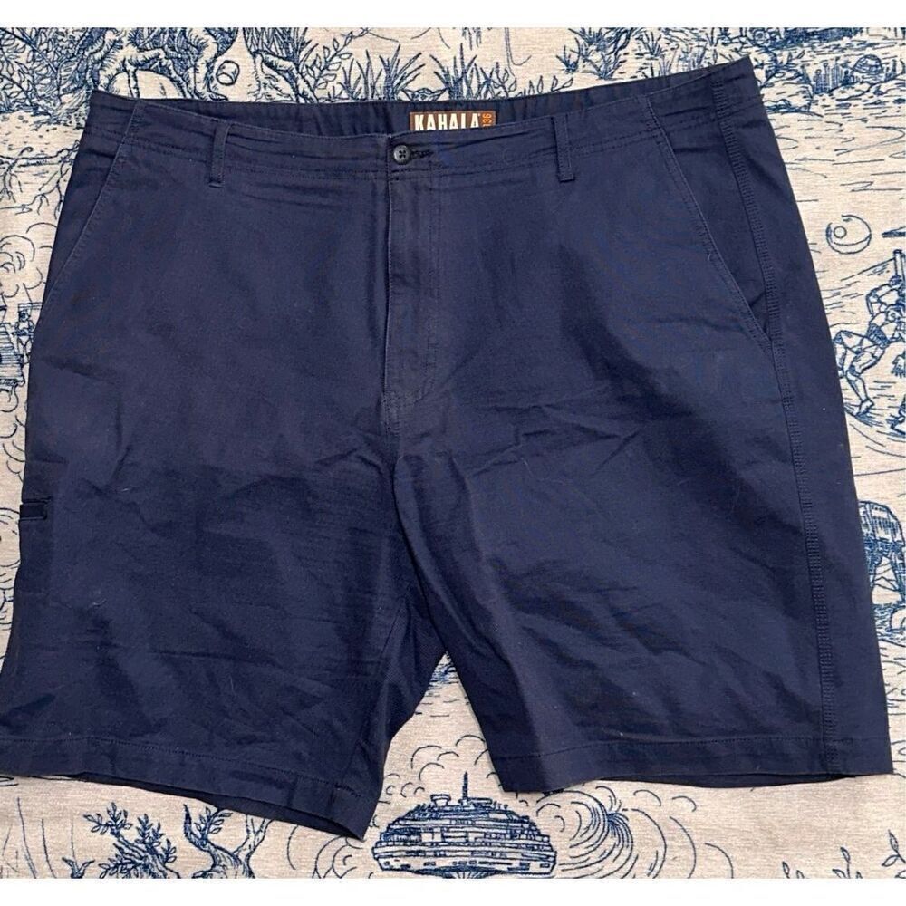 Nice Kahala Men's Anini Shorts, Dark Navy, size 40 Good Condition minor wear